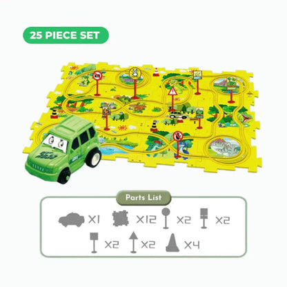 Puzzle Racer Kids Car Track Set